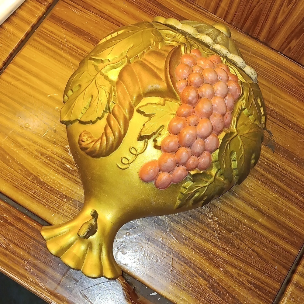 Vintage 1970s Arnels ceramic wall deco grapes 🍇 Italan kitchen